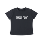 Women's Black Vintage Wash Slim Fit T-shirtVintage Wash Slim Fit T-shirtWomen's Black Vintage Wash Slim Fit T-shirt251016PODAA1149001