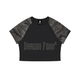 Women’s Black with Gray Camo Raglan Crop T-ShirtCamo Raglan Crop T-ShirtWomen’s Black with Gray Camo Raglan Crop T-Shirt260527PODAA3116001