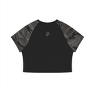 Women’s Black with Gray Camo Raglan Crop T-ShirtCamo Raglan Crop T-ShirtWomen’s Black with Gray Camo Raglan Crop T-Shirt260527PODAA3116001