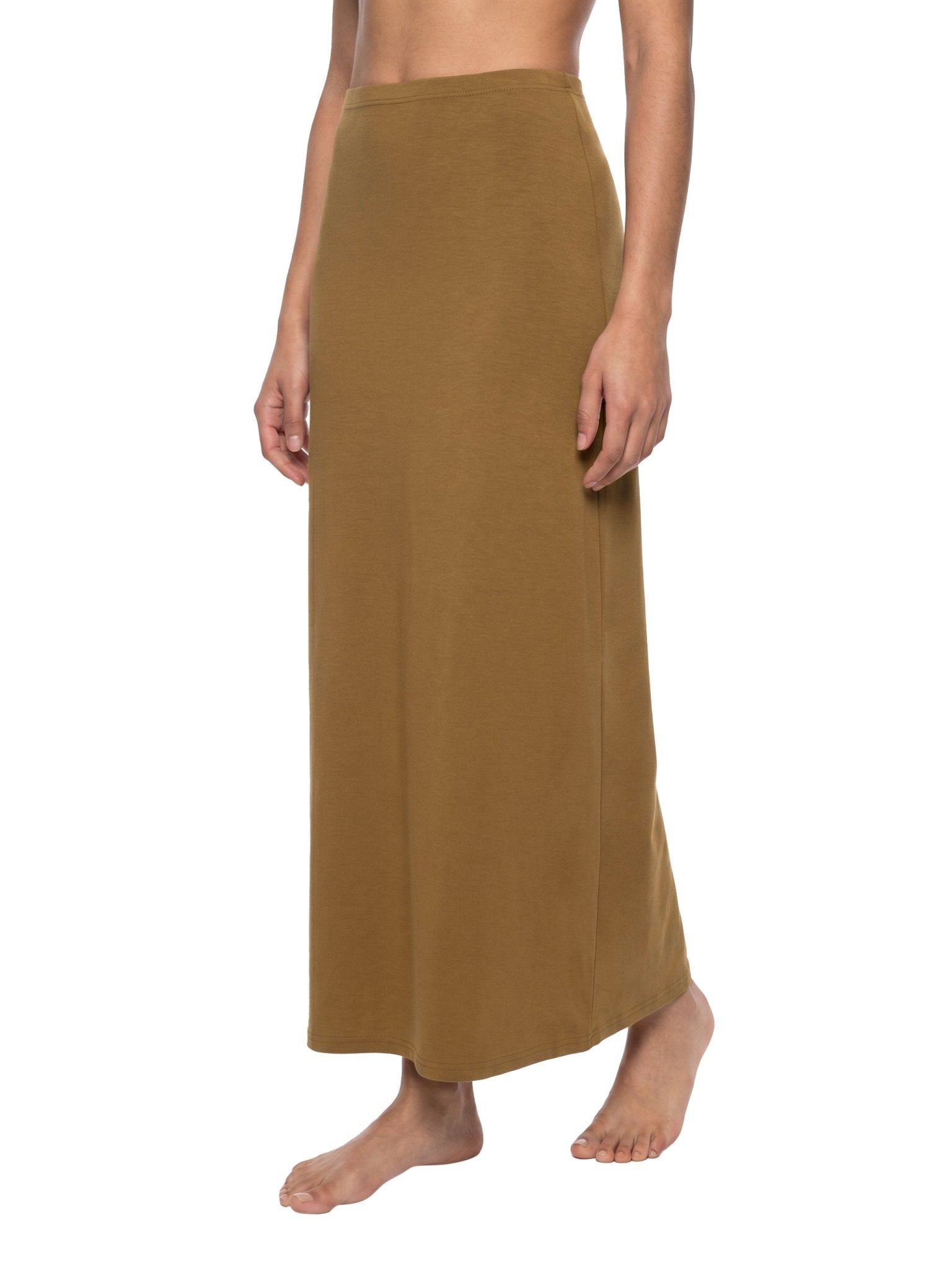Women's Brown Knit Maxi SkirtKnit Maxi SkirtWomen's Brown Knit Maxi Skirt260505PODBL4270001