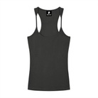 Women's Dark Gray Slim Fit Ribbed Racerback Tank TopSlim Fit Ribbed Racerback Tank TopWomen's Dark Gray Slim Fit Ribbed Racerback Tank Top260419PODAC3795001