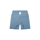 Women's Gray Blue High - Waisted Biker ShortsHigh - Waisted Biker ShortsWomen's Gray Blue High - Waisted Biker Shorts260508PODBJ1021001