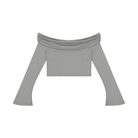 Women's Gray Off - the - Shoulder Bell Sleeve Crop T-ShirtOff - the - Shoulder Bell Sleeve Crop T-ShirtWomen's Gray Off - the - Shoulder Bell Sleeve Crop T-Shirt260507PODND2285001