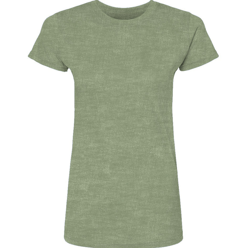 Women's Heather Green Poly-Rich T-Shirt - Women's T-shirt - Apliiq - Women's Heather Green Poly-Rich T-Shirt - APQ-4651975S5A0 - xs - heather green - Casual Stylish Wear - Dragon Foxx™ - Durable women's top