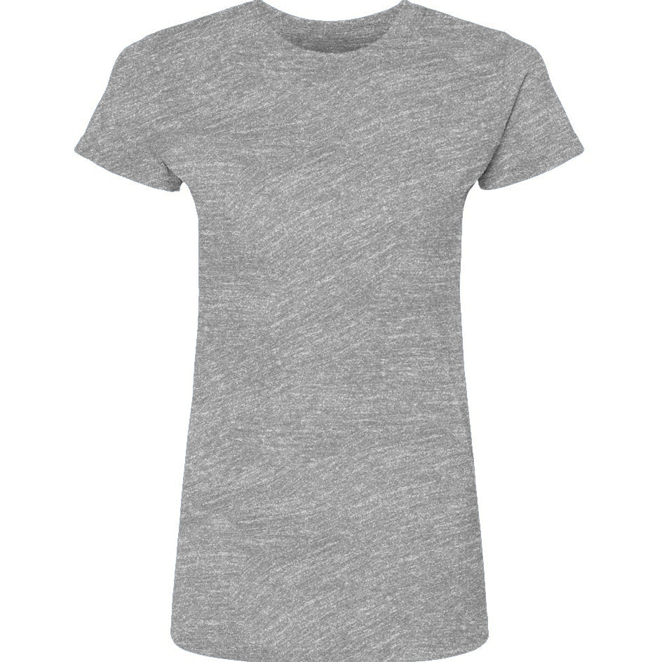 Women's Heather Grey Poly-Rich T-Shirt - Women's T-shirt - Apliiq - Women's Heather Grey Poly-Rich T-Shirt - APQ-4650299S5A0 - xs - heather grey - Comfortable heather tee - Dragon Foxx™ - Durable women's top