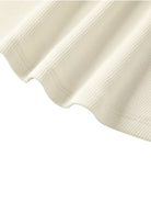 Women's Ivory White Modal Bodycon Henley ShirtWomen's Modal Bodycon Henley ShirtWomen's Ivory White Modal Bodycon Henley Shirt250906PODAA0952001