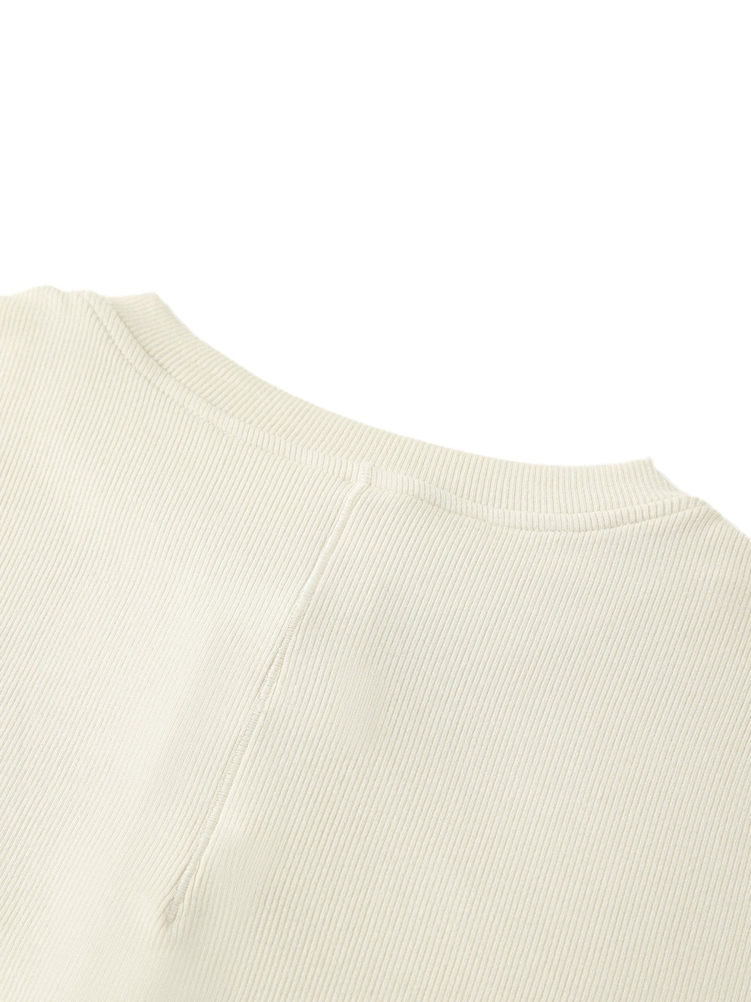 Women's Ivory White Modal Bodycon Henley ShirtWomen's Modal Bodycon Henley ShirtWomen's Ivory White Modal Bodycon Henley Shirt250906PODAA0952001