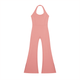 Women’s Pink Halter Flared JumpsuitHalter Flared JumpsuitWomen’s Pink Halter Flared Jumpsuit260607PODAG1812001