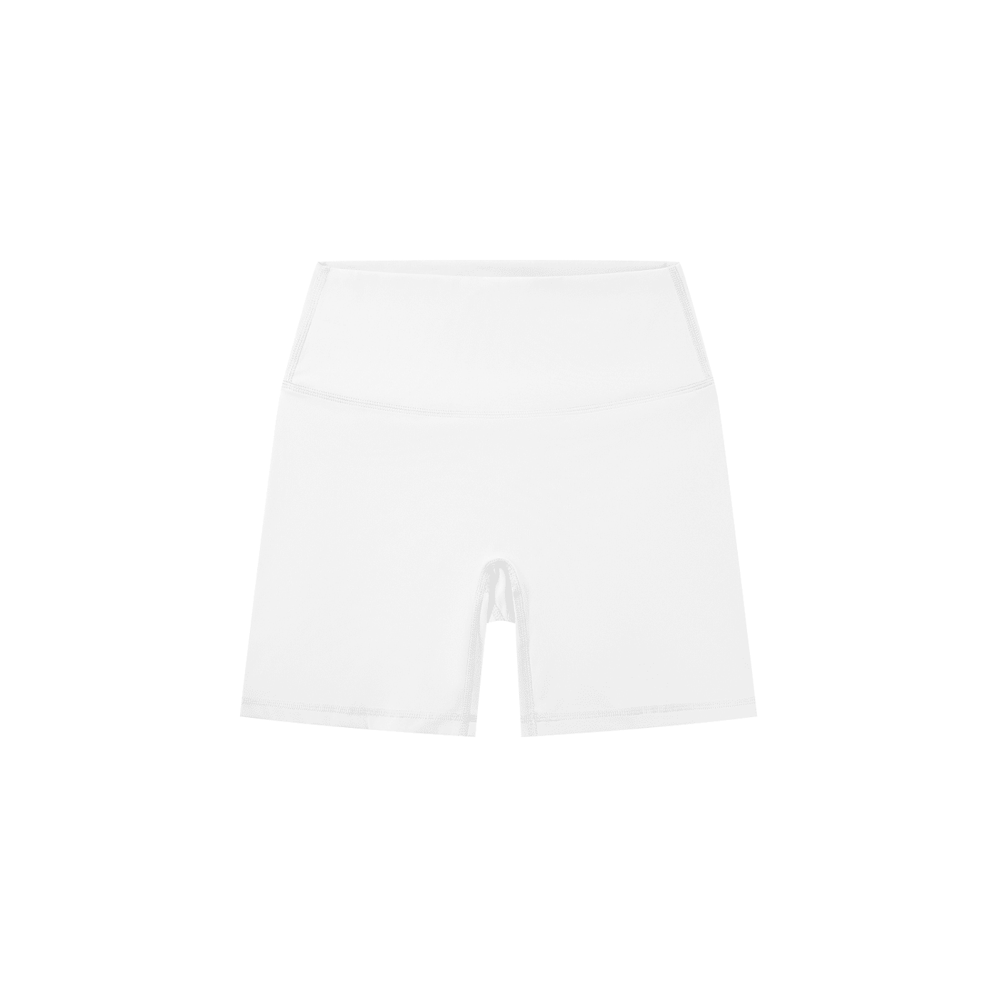 Women's White High - Waisted Biker ShortsHigh - Waisted Biker ShortsWomen's White High - Waisted Biker Shorts260508PODBJ0998001