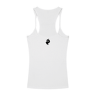 Women's White Slim Fit Ribbed Racerback Tank TopSlim Fit Ribbed Racerback Tank TopWomen's White Slim Fit Ribbed Racerback Tank Top260419PODAC3820001