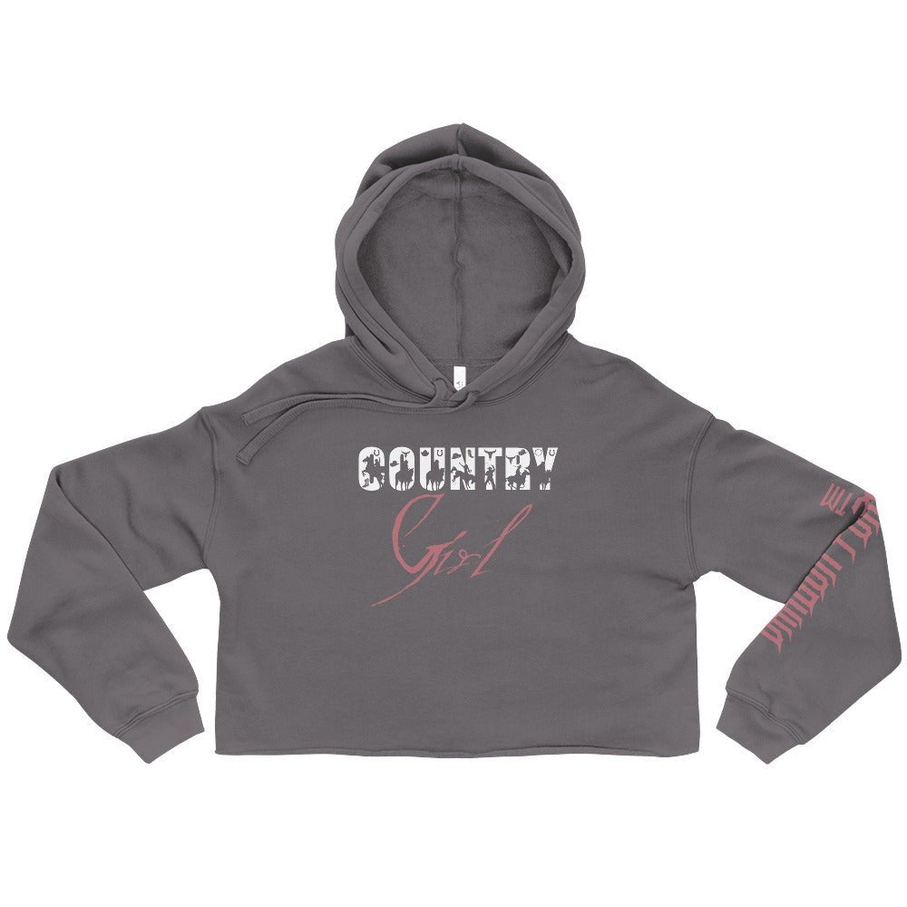 COUNTRY Girl - Nashville Music City Crop Hoodie - COUNTRY Girl - Nashville Music City Crop Hoodie - DRAGON FOXX™ - 8586252_9648 - Storm - S - Crop Hoodie - Black Crop Hoodie - Black Hoodie - Country Girl