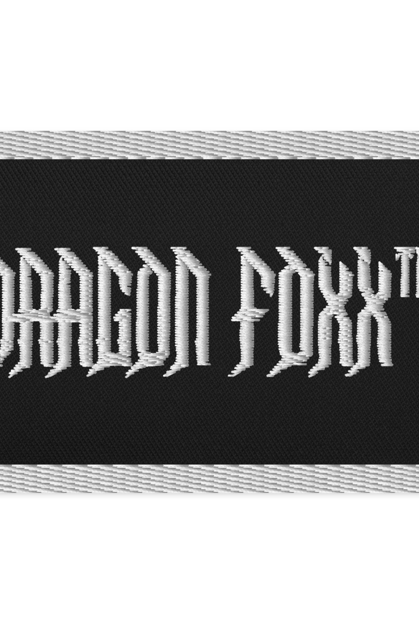 Dragon Foxx™ Embroidered Black Patch - Embroidered Patch - DRAGON FOXX™ - Dragon Foxx™ Embroidered Black Patch - 3932895_15563 - 3.5″×2.25″ - Black - 3.5″×2.25″ Patch - Black Patch - Dragon Foxx™