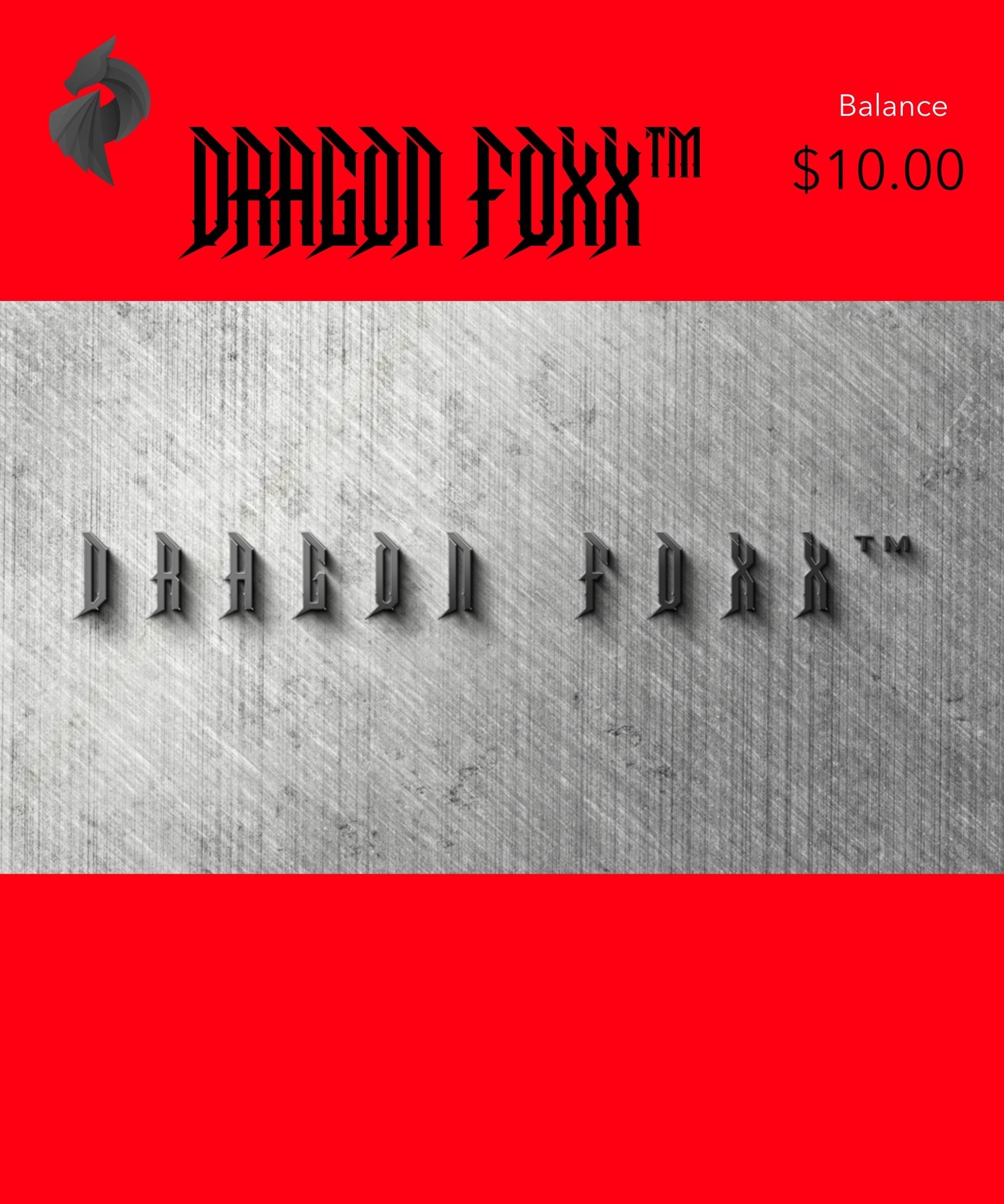 DRAGON FOXX™ Gift Card - Perfect Gift Idea!Gift Card
