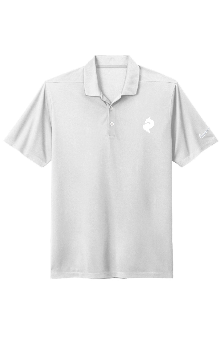 Dragon Foxx™ Men's Nike Dri - FIT Micro Pique 2.0 White PoloMen's Polo ShirtsAPQ - 4561965S5A1