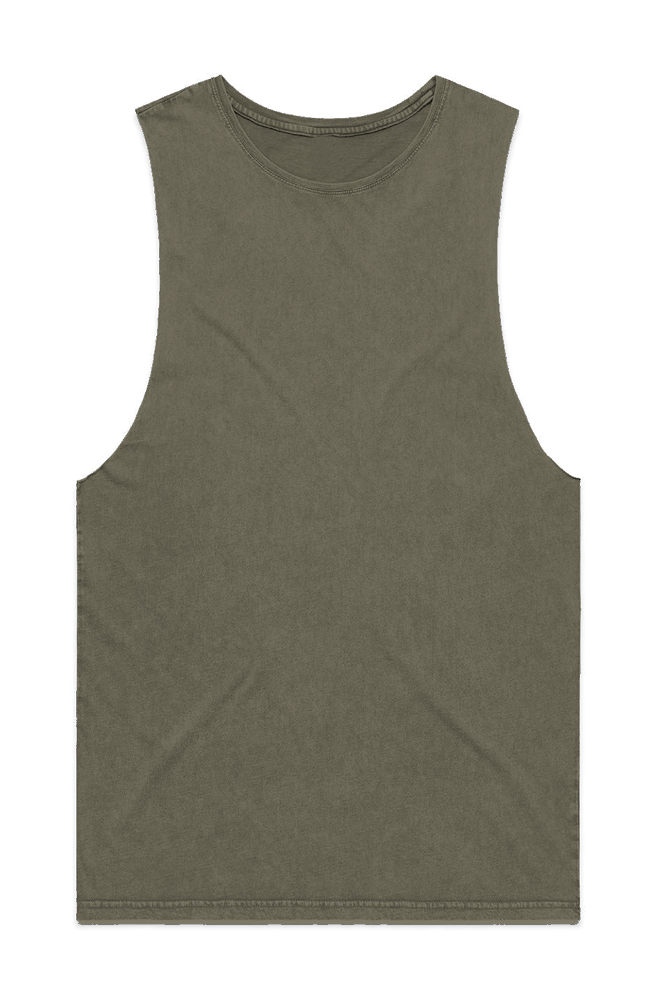 Men's Barnard Tank - Moss StoneMen's Tank TopsDragon Foxx™ Men's Stone Wash Barnard Tank - Moss APQ - 4561459S6A0