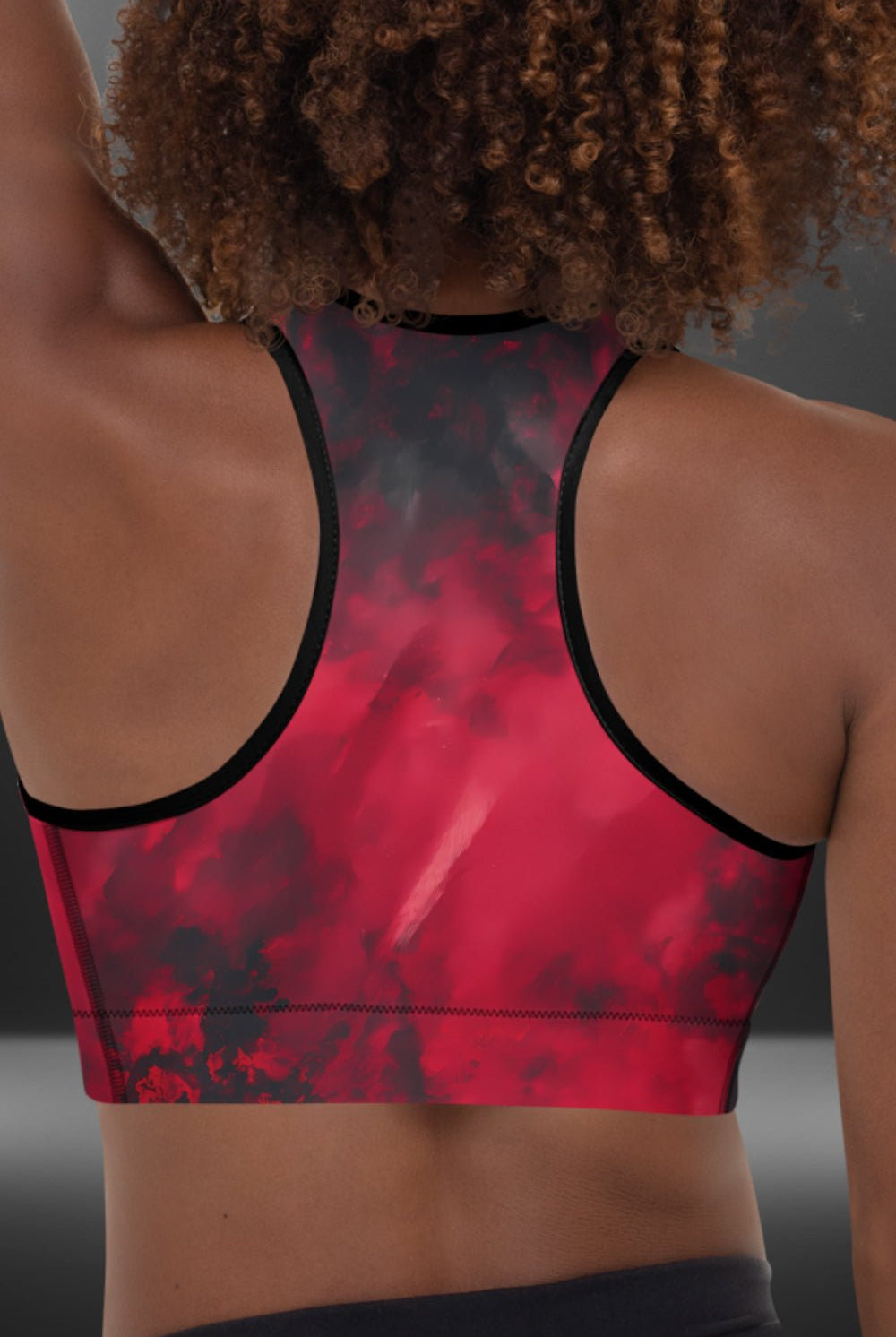 Dragon Foxx™ Red and Black Particle Grunge Padded Sports Bra - Dragon Foxx™ Padded Sports Bra - DRAGON FOXX™ - Dragon Foxx™ Red and Black Particle Grunge Padded Sports Bra - 6390448_10862 - XS - Red / Black - Dragon Foxx™ - Dragon Foxx™ Padded Sports Bra - Dragon Foxx™ Red and Black Grunge Padded Sports Bra