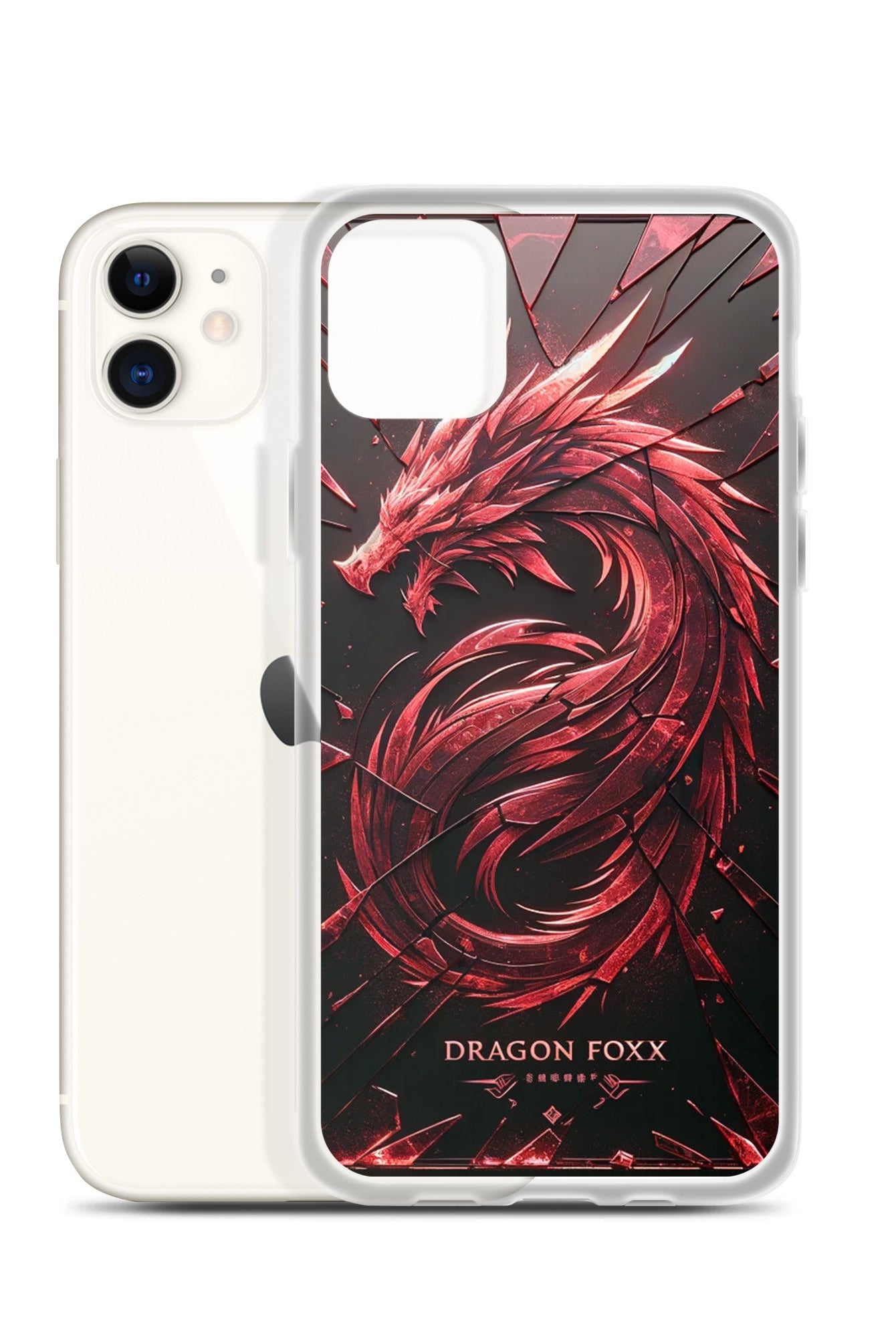 DRAGON FOXX™ Red Dragon Phone Case for iPhone® - Phone Case for iPhone® - DRAGON FOXX™ - DRAGON FOXX™ Red Dragon Phone Case for iPhone® - 7805351_10994 - iPhone 11 - Red/Black/Clear - Accessories - Dragon Foxx™ - DRAGON FOXX™ Phone Case for iPhone®