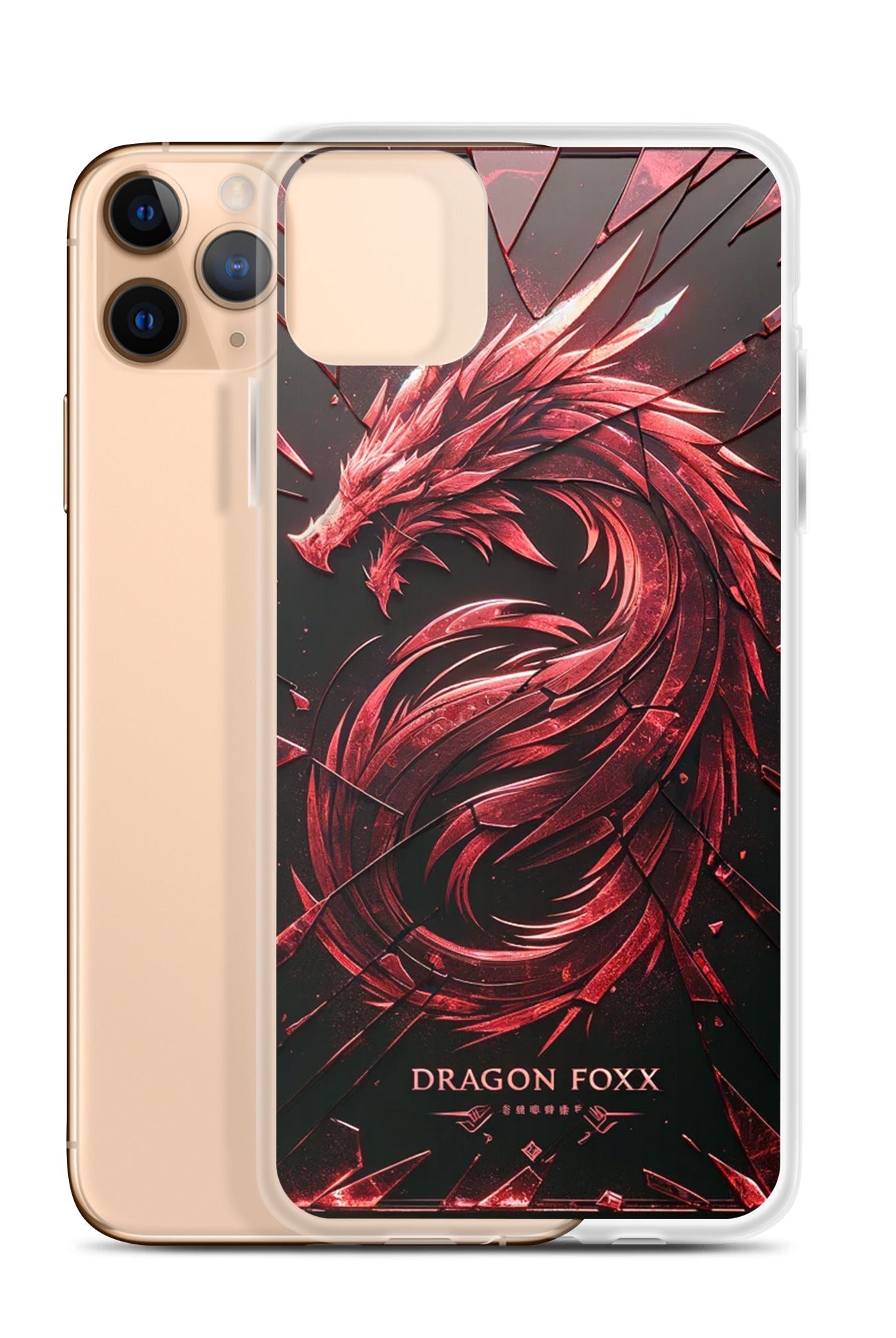 DRAGON FOXX™ Red Dragon Phone Case for iPhone® - Phone Case for iPhone® - DRAGON FOXX™ - DRAGON FOXX™ Red Dragon Phone Case for iPhone® - 7805351_10996 - iPhone 11 Pro Max - Red/Black/Clear - Accessories - Dragon Foxx™ - DRAGON FOXX™ Phone Case for iPhone®