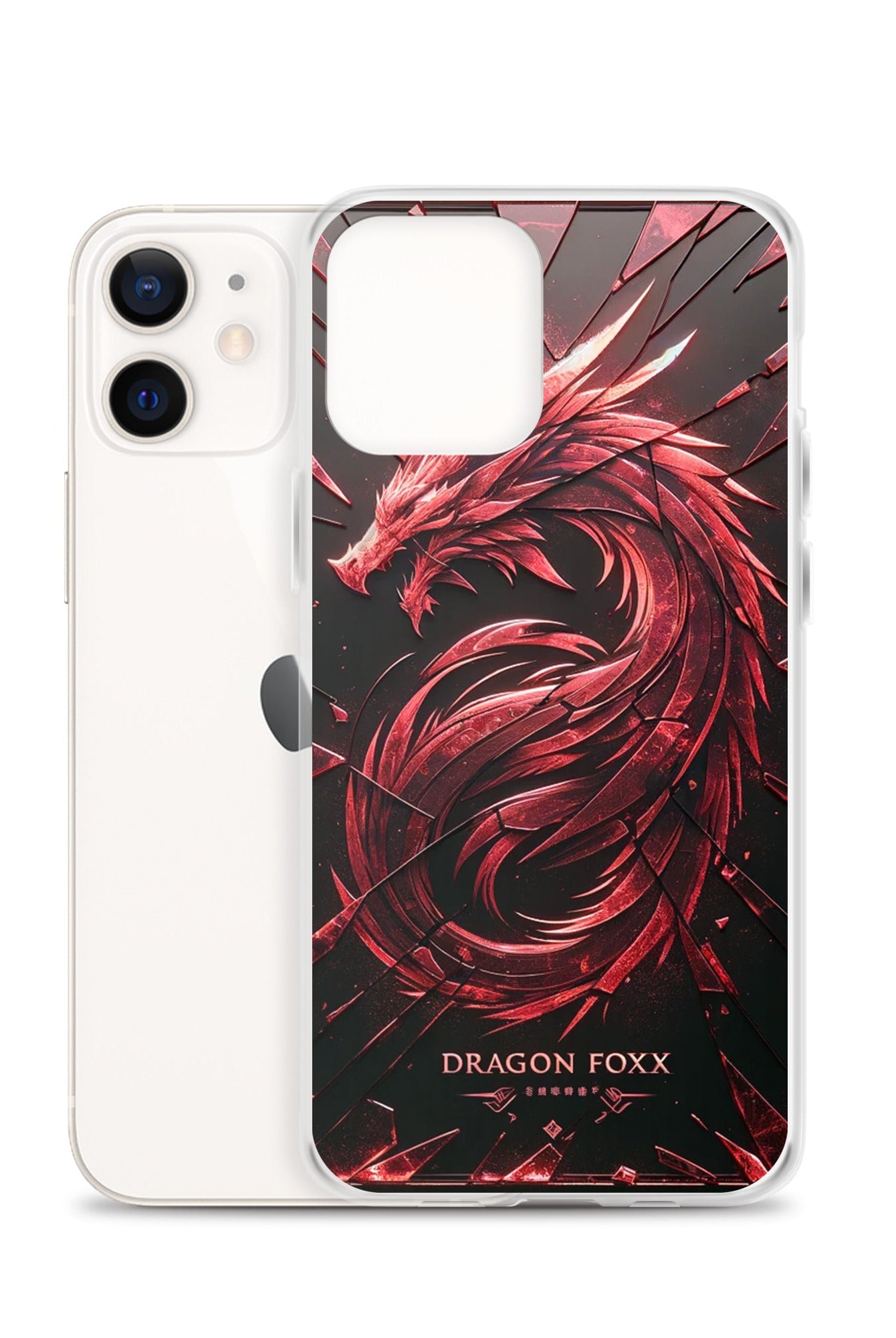 DRAGON FOXX™ Red Dragon Phone Case for iPhone® - Phone Case for iPhone® - DRAGON FOXX™ - DRAGON FOXX™ Red Dragon Phone Case for iPhone® - 7805351_11704 - iPhone 12 - Red/Black/Clear - Accessories - Dragon Foxx™ - DRAGON FOXX™ Phone Case for iPhone®