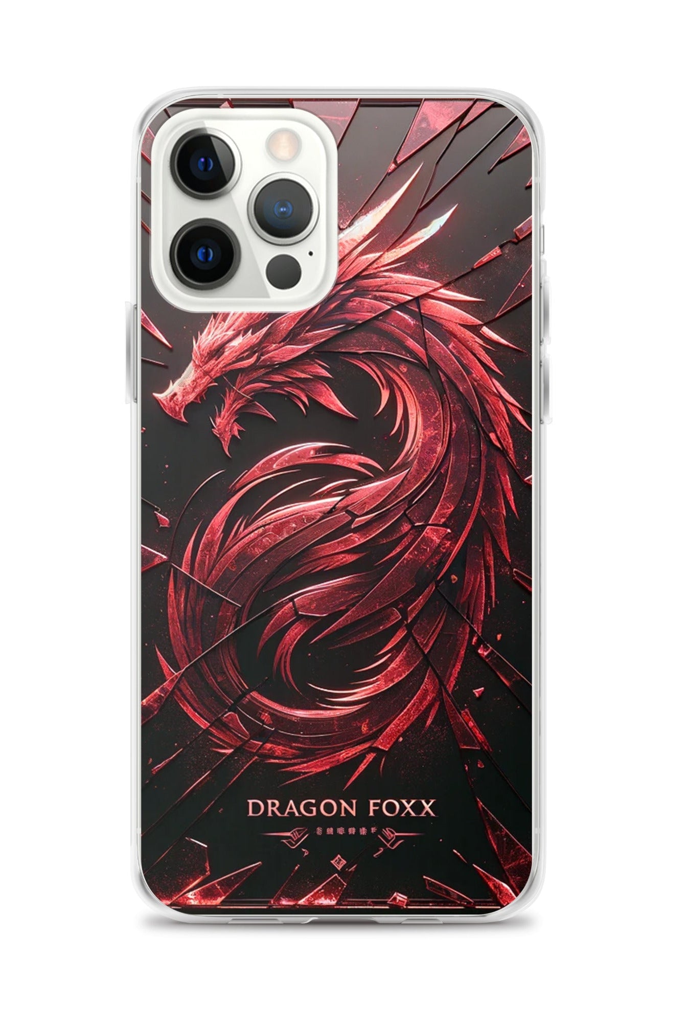 DRAGON FOXX™ Red Dragon Phone Case for iPhone® - Phone Case for iPhone® - DRAGON FOXX™ - DRAGON FOXX™ Red Dragon Phone Case for iPhone® - 7805351_11705 - iPhone 12 Pro Max - Red/Black/Clear - Accessories - Dragon Foxx™ - DRAGON FOXX™ Phone Case for iPhone®