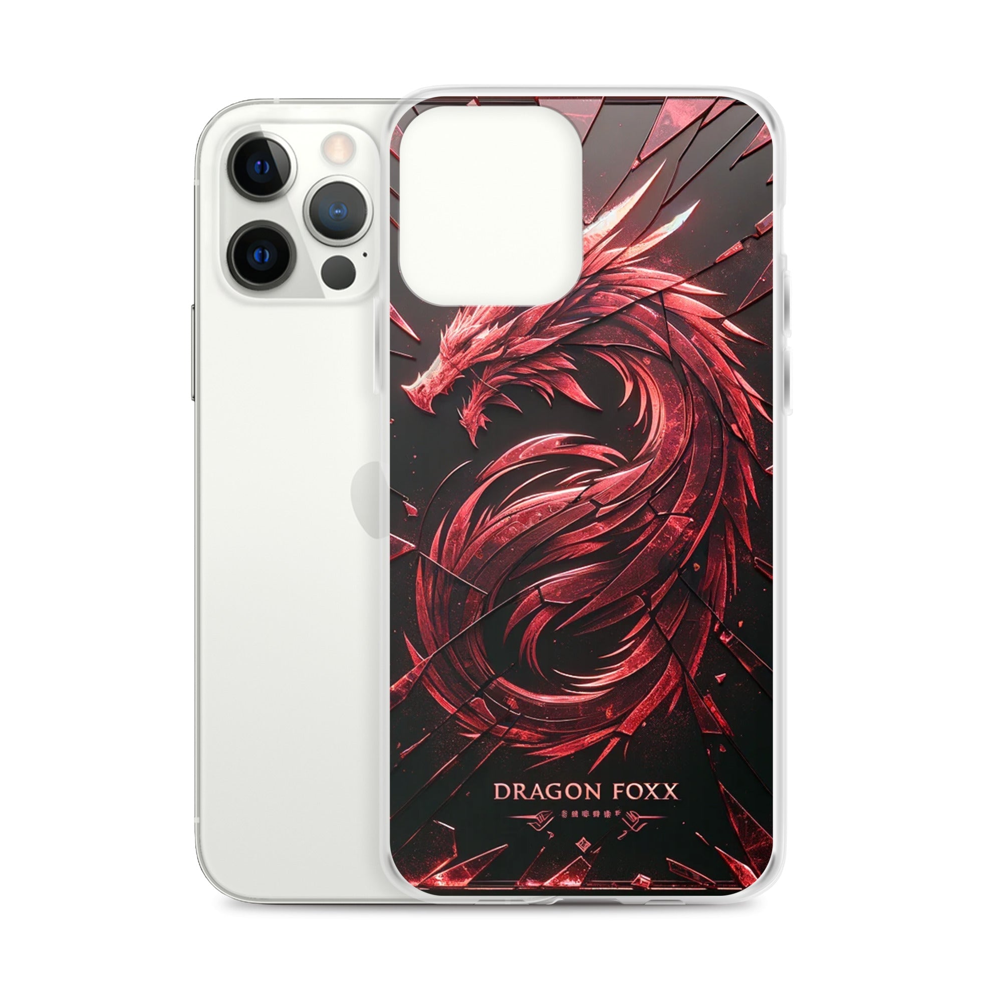 DRAGON FOXX™ Red Dragon Phone Case for iPhone® - Phone Case for iPhone® - DRAGON FOXX™ - DRAGON FOXX™ Red Dragon Phone Case for iPhone® - 7805351_11705 - iPhone 12 Pro Max - Red/Black/Clear - Accessories - Dragon Foxx™ - DRAGON FOXX™ Phone Case for iPhone®