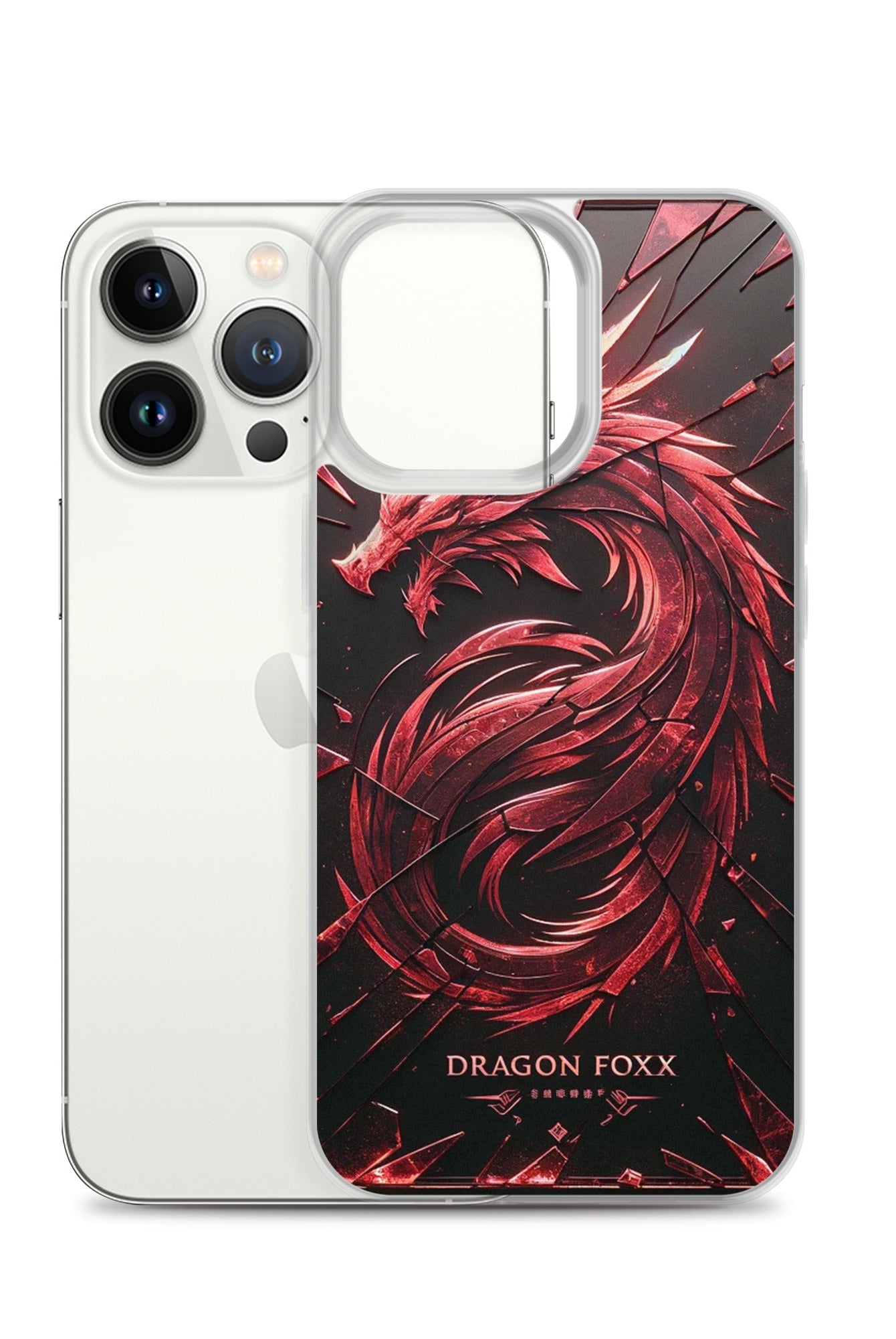 DRAGON FOXX™ Red Dragon Phone Case for iPhone® - Phone Case for iPhone® - DRAGON FOXX™ - DRAGON FOXX™ Red Dragon Phone Case for iPhone® - 7805351_13800 - iPhone 13 Pro - Red/Black/Clear - Accessories - Dragon Foxx™ - DRAGON FOXX™ Phone Case for iPhone®