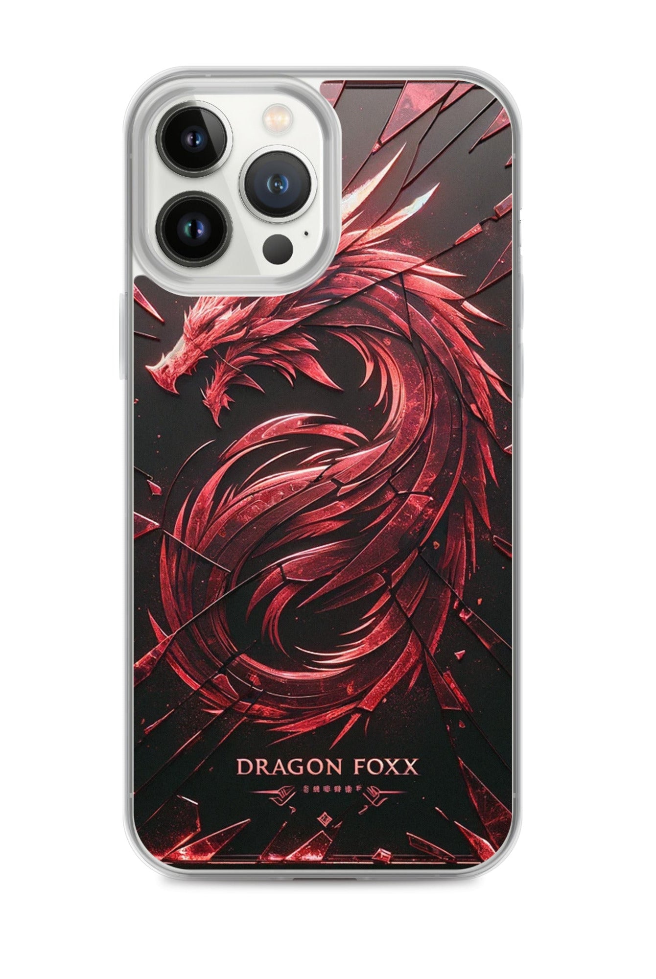 DRAGON FOXX™ Red Dragon Phone Case for iPhone® - Phone Case for iPhone® - DRAGON FOXX™ - DRAGON FOXX™ Red Dragon Phone Case for iPhone® - 7805351_13801 - iPhone 13 Pro Max - Red/Black/Clear - Accessories - Dragon Foxx™ - DRAGON FOXX™ Phone Case for iPhone®