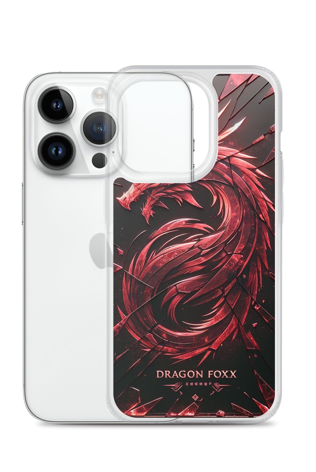 DRAGON FOXX™ Red Dragon Phone Case for iPhone® - Phone Case for iPhone® - DRAGON FOXX™ - DRAGON FOXX™ Red Dragon Phone Case for iPhone® - 7805351_16241 - iPhone 14 Pro - Red/Black/Clear - Accessories - Dragon Foxx™ - DRAGON FOXX™ Phone Case for iPhone®