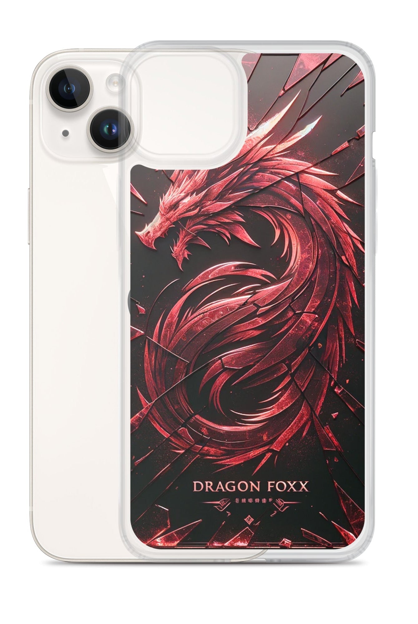 DRAGON FOXX™ Red Dragon Phone Case for iPhone® - Phone Case for iPhone® - DRAGON FOXX™ - DRAGON FOXX™ Red Dragon Phone Case for iPhone® - 7805351_16242 - iPhone 14 Plus - Red/Black/Clear - Accessories - Dragon Foxx™ - DRAGON FOXX™ Phone Case for iPhone®