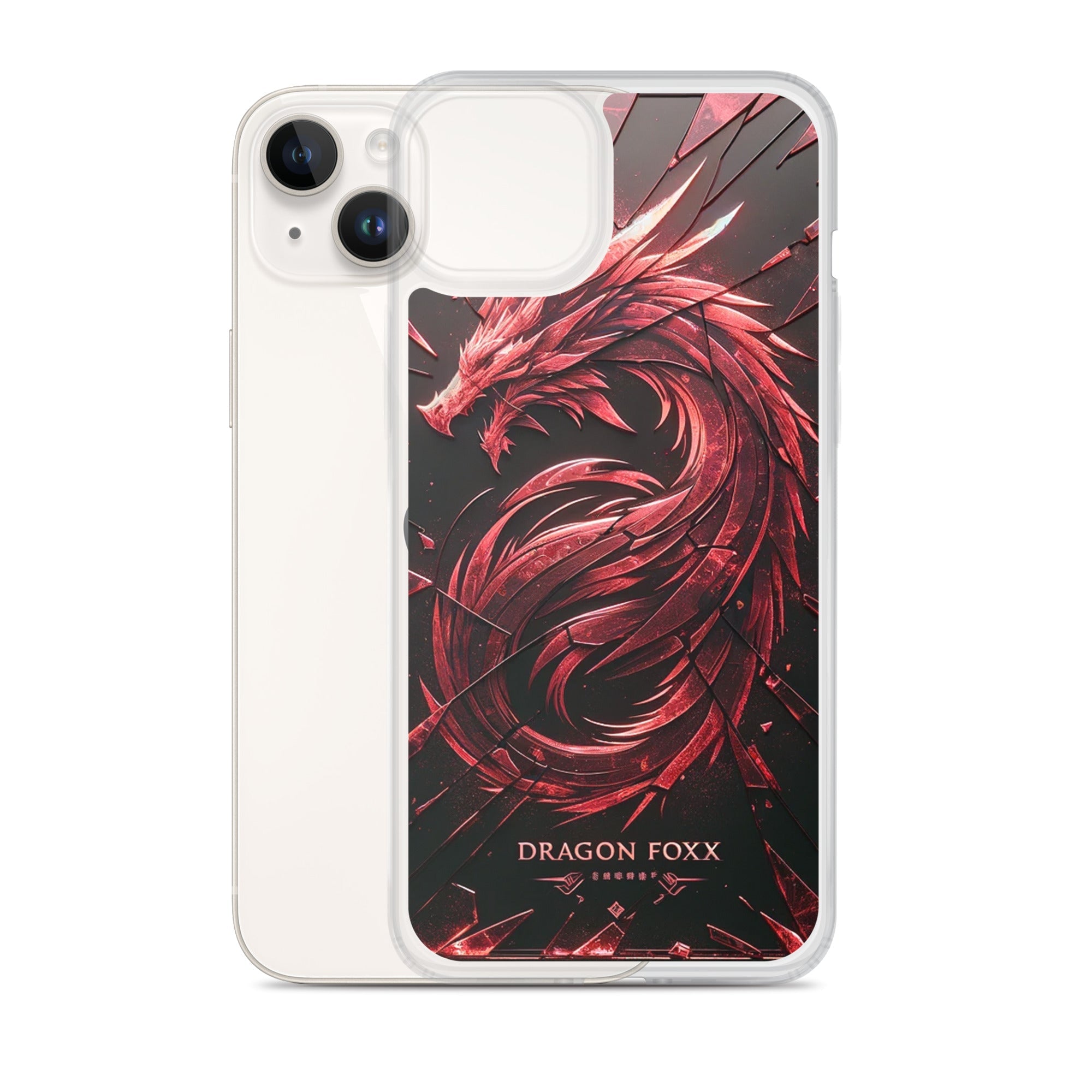 DRAGON FOXX™ Red Dragon Phone Case for iPhone® - Phone Case for iPhone® - DRAGON FOXX™ - DRAGON FOXX™ Red Dragon Phone Case for iPhone® - 7805351_16242 - iPhone 14 Plus - Red/Black/Clear - Accessories - Dragon Foxx™ - DRAGON FOXX™ Phone Case for iPhone®