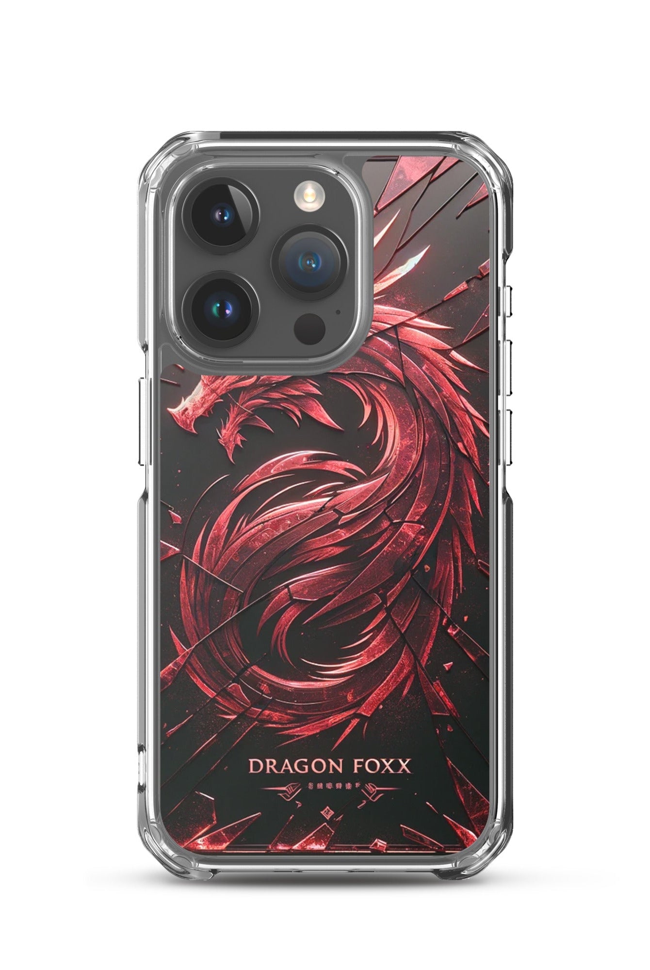 DRAGON FOXX™ Red Dragon Phone Case for iPhone® - Phone Case for iPhone® - DRAGON FOXX™ - DRAGON FOXX™ Red Dragon Phone Case for iPhone® - 7805351_17618 - iPhone 15 Pro - Red/Black/Clear - Accessories - Dragon Foxx™ - DRAGON FOXX™ Phone Case for iPhone®