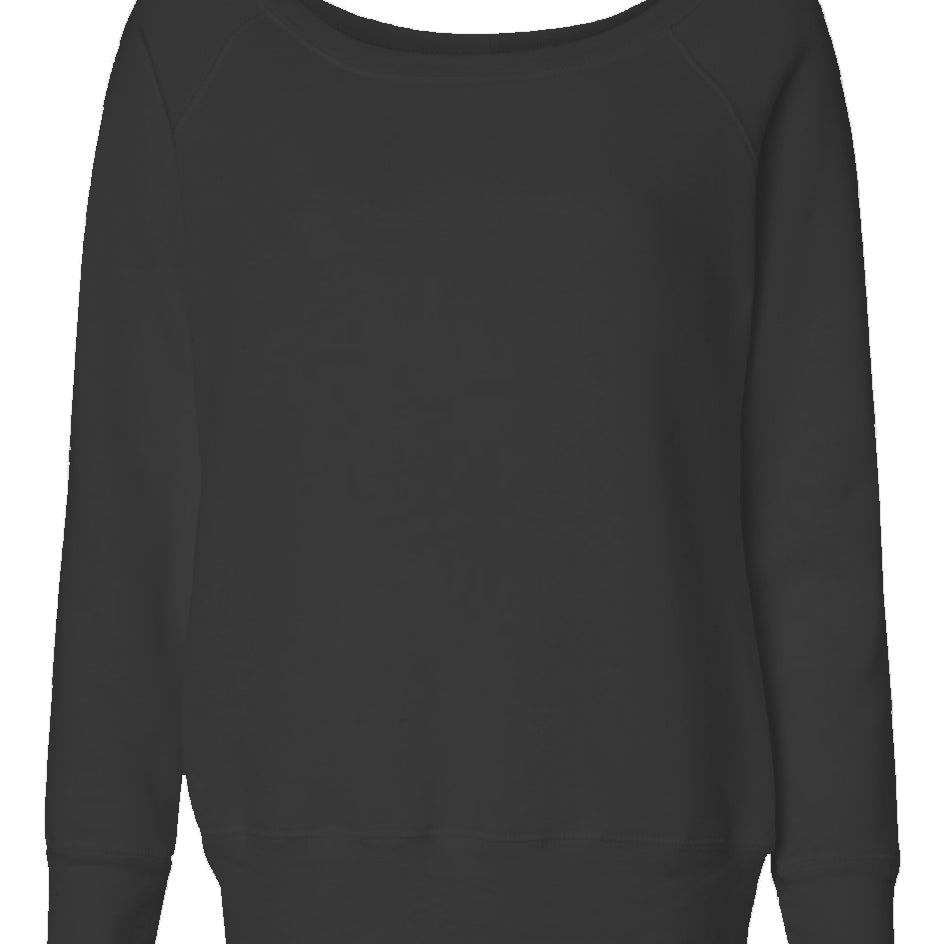 Dragon Foxx™ Women's Black Wide Neck Sweatshirt - sweatshirts - Apliiq - Dragon Foxx™ Women's Black Wide Neck Sweatshirt - APQ-4487410S6A0 - s - Black - Black Sweatshirt - Black Wide Neck Sweatshirt - Dragon Foxx™