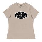 ESPRESSO - Women's Relaxed Fit Graphic T-Shirt in 16 Colors - Women's Relaxed Fit Graphic T-Shirt - DRAGON FOXX™ - 7218598_14273 - Heather Stone - S - Athletic Heather T-shirt - Berry T-shirt - Black T-shirt