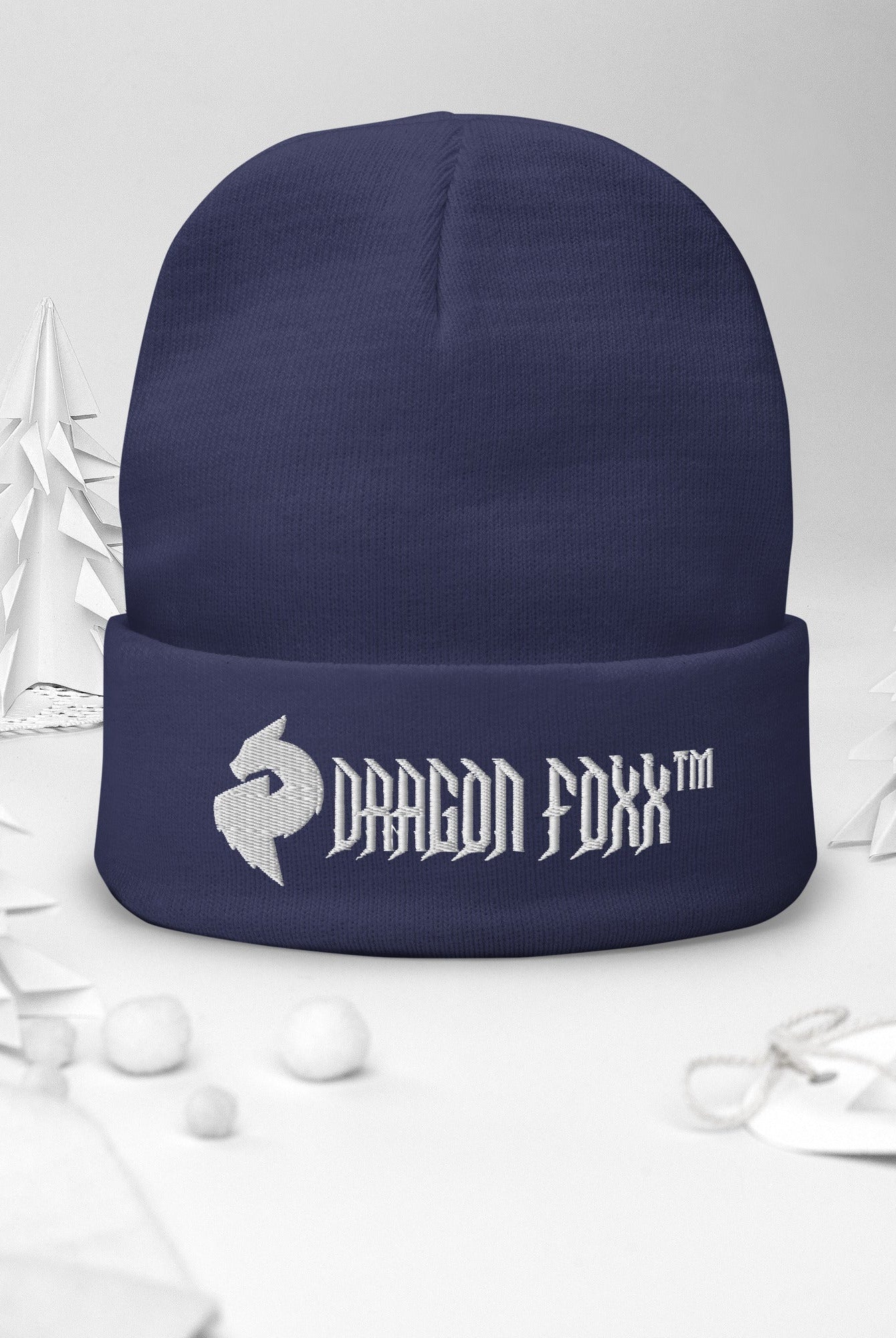 His or Hers Dragon Foxx™ Embroidered Beanie in 6 Colors - Dragon Foxx™ Embroidered Beanie - DRAGON FOXX™ - His or Hers Dragon Foxx™ Embroidered Beanie in 6 Colors - 9861092_4521 - Red - - Beanies - Black Beanie - Dark Green Beanie