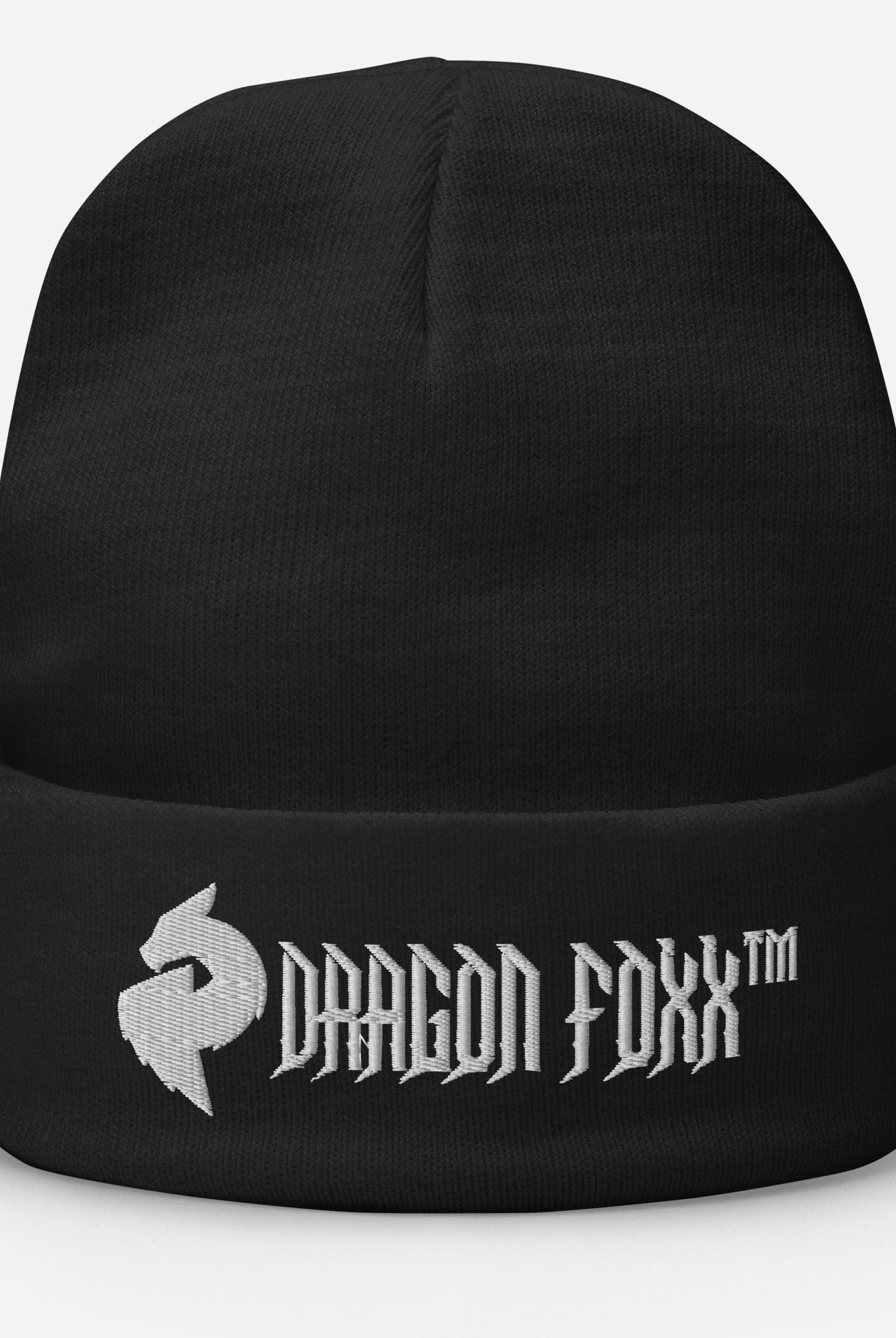 His or Hers Dragon Foxx™ Embroidered Beanie in 6 Colors - Dragon Foxx™ Embroidered Beanie - DRAGON FOXX™ - His or Hers Dragon Foxx™ Embroidered Beanie in 6 Colors - 9861092_4522 - Black - - Beanies - Black Beanie - Dark Green Beanie