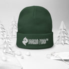 His or Hers Dragon Foxx™ Embroidered Beanie in 6 Colors - Dragon Foxx™ Embroidered Beanie - DRAGON FOXX™ - His or Hers Dragon Foxx™ Embroidered Beanie in 6 Colors - 9861092_4526 - Dark green - - Beanies - Black Beanie - Dark Green Beanie