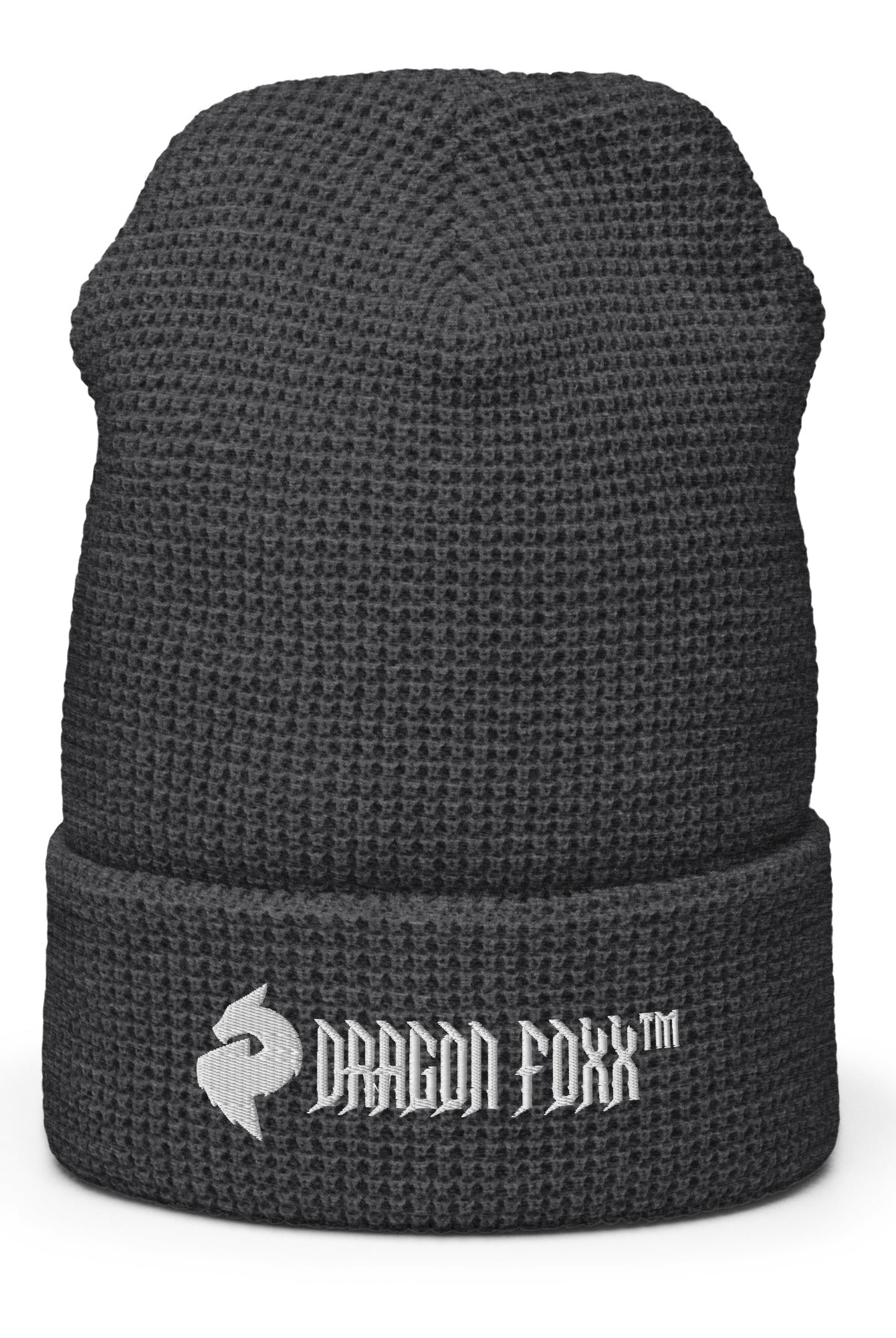 His or Hers Dragon Foxx™ Waffle beanie in 7 Colors - His or Hers Dragon Foxx™ Waffle beanie - DRAGON FOXX™ - His or Hers Dragon Foxx™ Waffle beanie in 7 Colors - 3986040_17447 - Heather Charcoal- - Accessories - Beanie - Beanies