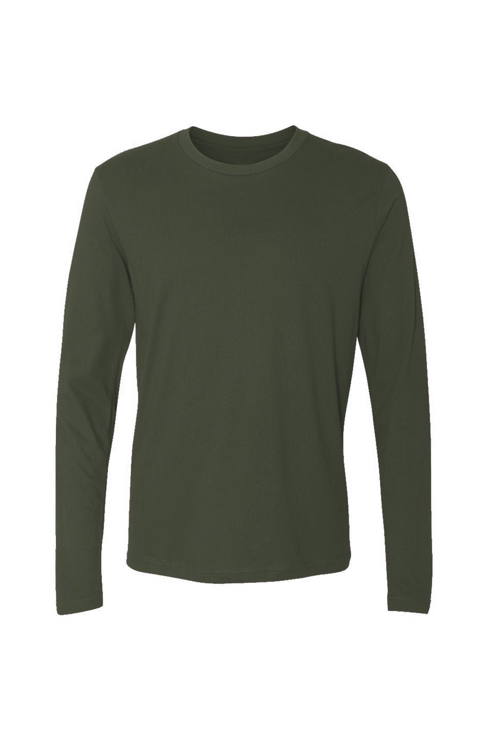 Men's Military Green Cotton Long - Sleeve T-ShirtMen's Long - Sleeve T-ShirtsMen's Cotton Long - Sleeve T-Shirt by Dragon Foxx™APQ - 4388659S5A0