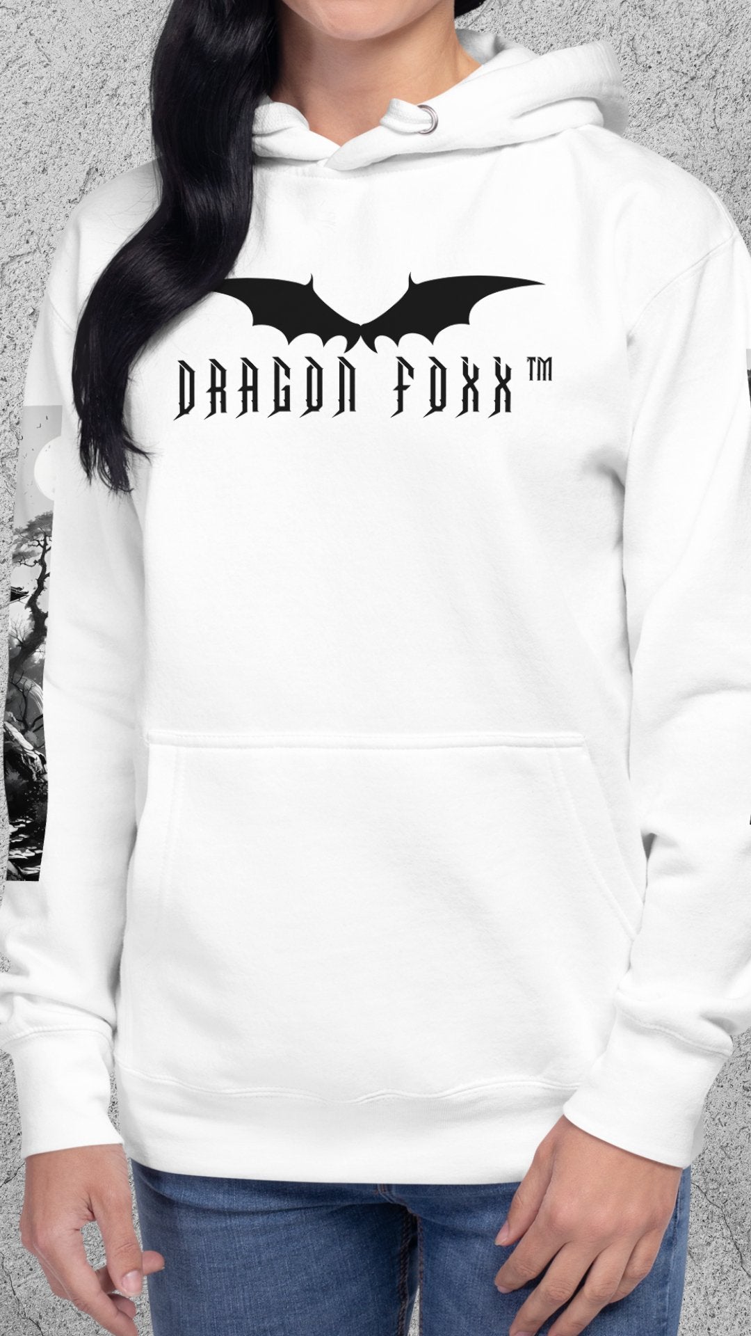 SHIA - Dragon Foxx™ Women's Anime Style White HoodieWomen's Hoodies8466403_10774