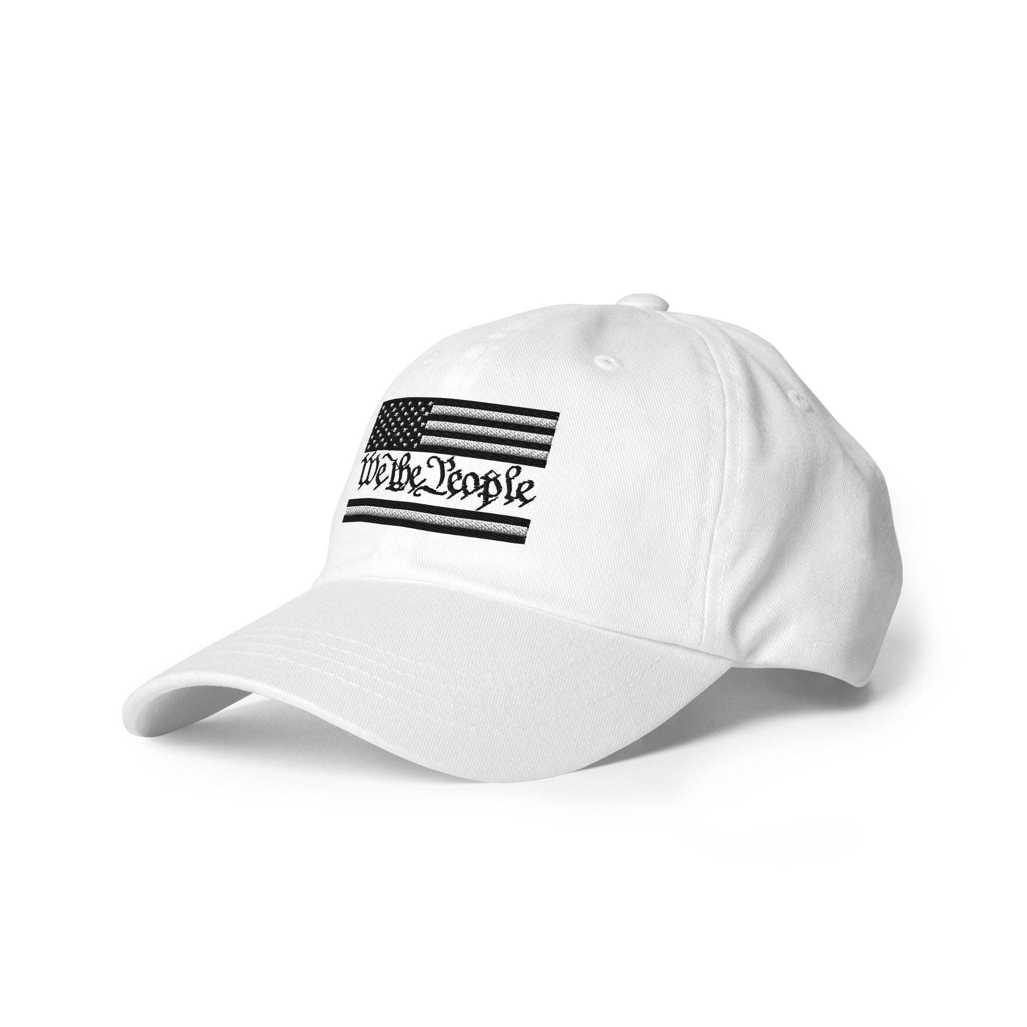 We The People - USA Flag - White and Black - White Dad Hat - We The People - USA Flag - White and Black - White Dad Hat - DRAGON FOXX™ - 9639136_7853 - White - - Accessories - Cap - Dad Hats