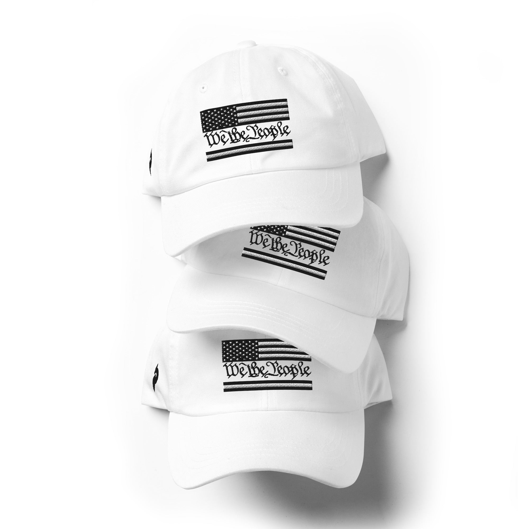 We The People - USA Flag - White and Black - White Dad Hat - We The People - USA Flag - White and Black - White Dad Hat - DRAGON FOXX™ - 9639136_7853 - White - - Accessories - Cap - Dad Hats